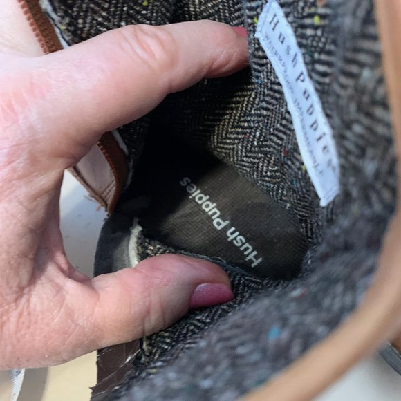 HUSH PUPPIES BROWN BOOTIES SIZE 6M - Picture 9 of 13